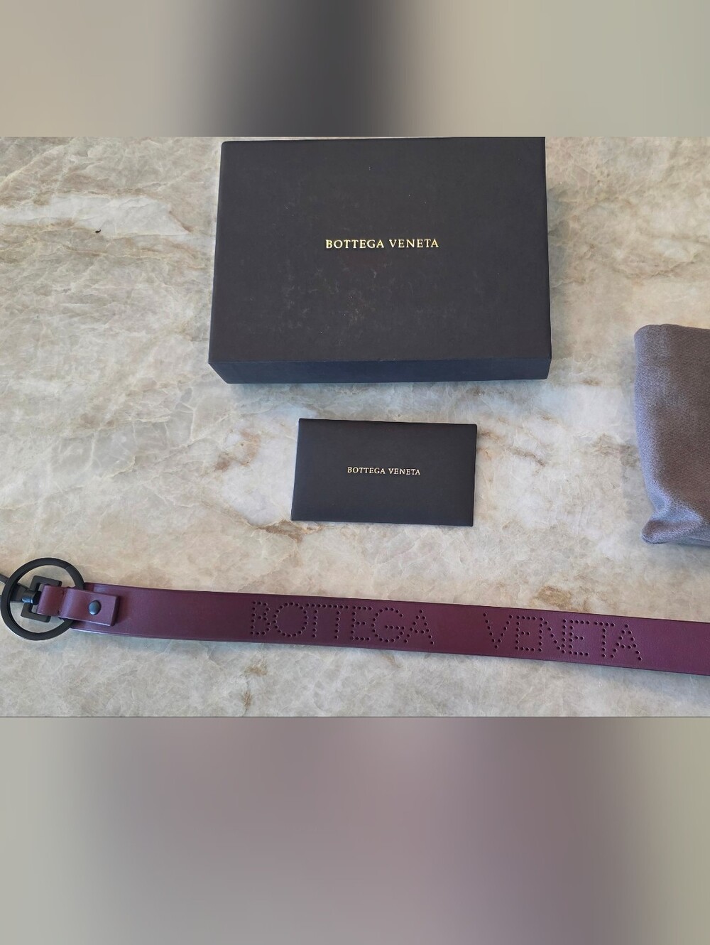 NIB/NWT ❤️ Bottega Veneta Laccio Logo Leather Lanyard - MSRP $380